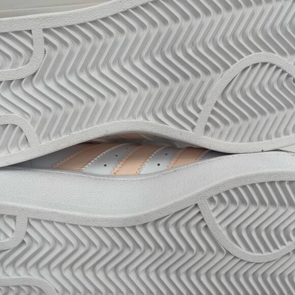 ADIDAS Superstar XLG Sneakers Size 7 Shoes White Peach NWT/No Box Womens Lace Up - Picture 14 of 16